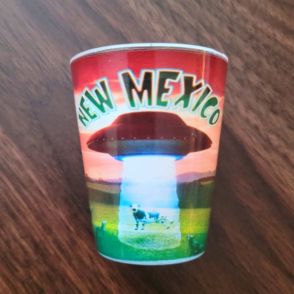NWT Abducted Cow Shot Glass
